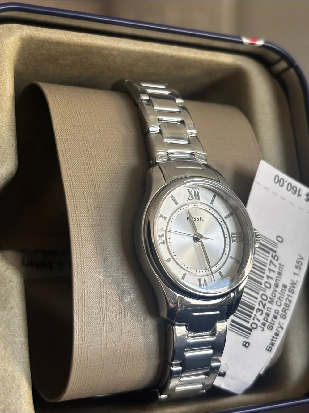 Fossil Silver-Tone Watch - Gilmore 38mm